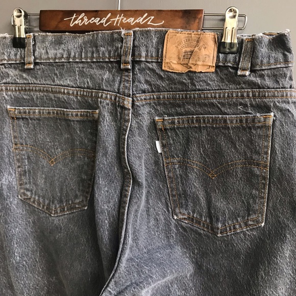 Vintage Silver Tab Levi’s Black Denim Jeans - Picture 2 of 8